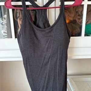 lululemon athletica Dark Gray Ribbed Camisole